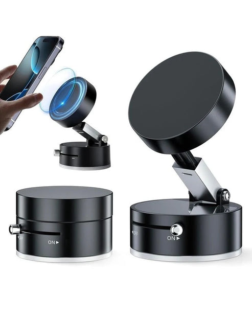 Vacuum Magnetic Car Phone Holder